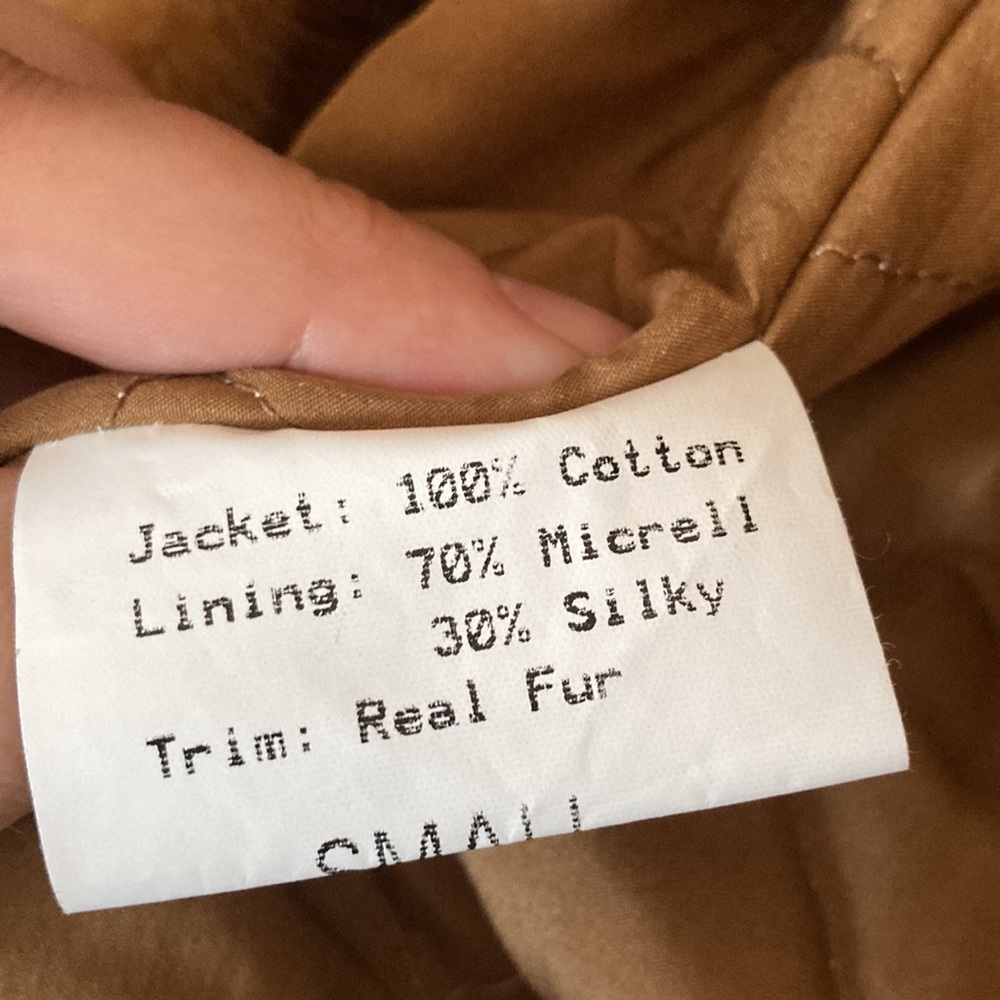 Edwards Lowell Beverly Hills Vintage Jacket With Mink Fur St. Moritz Denim Small - Picture 12 of 12